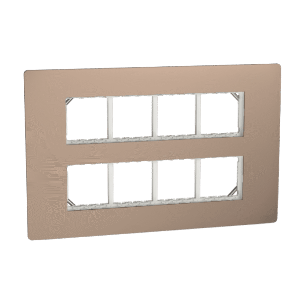 MZCP16M_BZ | Cover Frame, Miluz Zeta, 16 Module, Bronze - Schneider Electric