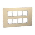 MZCP16M_CG | Cover Frame, Miluz Zeta, 16 Module, Champagne Gold - Schneider Electric