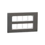 MZCP16M_WG | Cover Frame, Miluz Zeta, 16 Module, Warm Grey - Schneider Electric