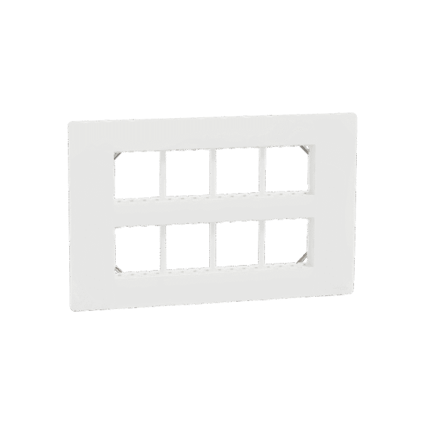 MZCP16M_WH | Cover Frame, Miluz Zeta, 16 Module, White - Schneider Electric
