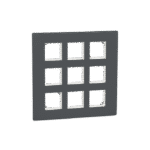 MZCP18M_AN | Cover Frame, Miluz Zeta, 18 Module, Anthracite - Schneider Electric