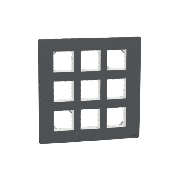 MZCP18M_AN | Cover Frame, Miluz Zeta, 18 Module, Anthracite - Schneider Electric
