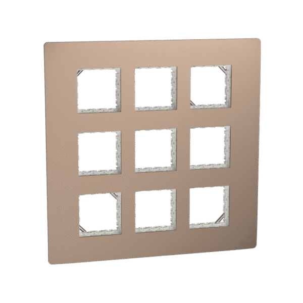 MZCP18M_BZ | Cover Frame, Miluz Zeta, 18 Module, Bronze - Schneider Electric
