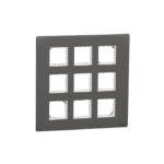 MZCP18M_WG | Cover Frame, Miluz Zeta, 18 Module, Warm Grey - Schneider Electric