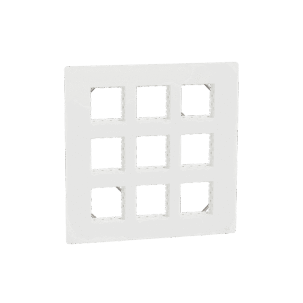 MZCP18M_WH | Cover Frame, Miluz Zeta, 18 Module, White - Schneider Electric