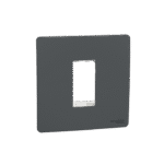 MZCP1M_AN | Cover Frame, Miluz Zeta, 1 Module, Anthracite - Schneider Electric