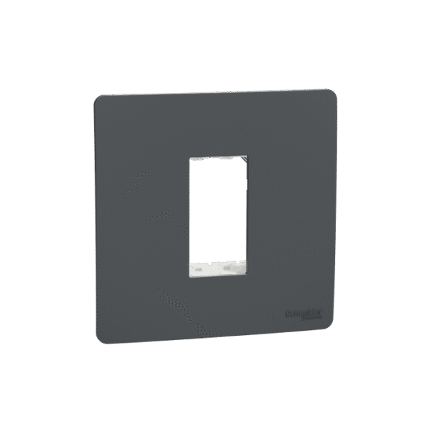 MZCP1M_AN | Cover Frame, Miluz Zeta, 1 Module, Anthracite - Schneider Electric