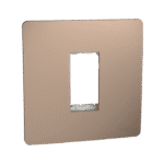 MZCP1M_BZ | Cover Frame, Miluz Zeta, 1 Module, Bronze - Schneider Electric