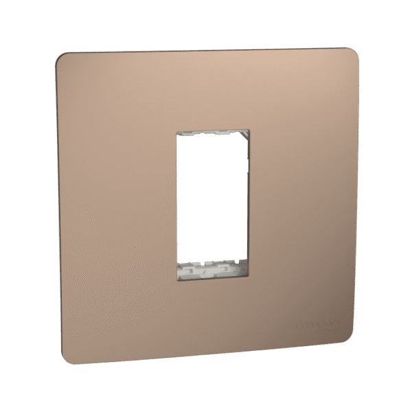 MZCP1M_BZ | Cover Frame, Miluz Zeta, 1 Module, Bronze - Schneider Electric
