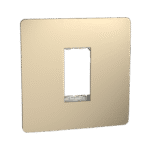 MZCP1M_CG | Cover Frame, Miluz Zeta, 1 Module, Champagne Gold - Schneider Electric