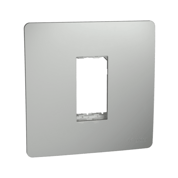 MZCP1M_SG | Cover Frame, Miluz Zeta, 1 Module, Silver Grey - Schneider Electric