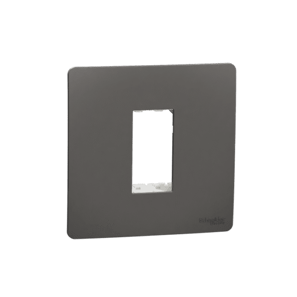 MZCP1M_WG | Cover Frame, Miluz Zeta, 1 Module, Warm Grey - Schneider Electric