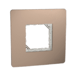 MZCP2M_BZ | Cover Frame, Miluz Zeta, 2 Module, Bronze - Schneider Electric