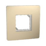 MZCP2M_CG | Cover Frame, Miluz Zeta, 2 Module, Champagne Gold - Schneider Electric