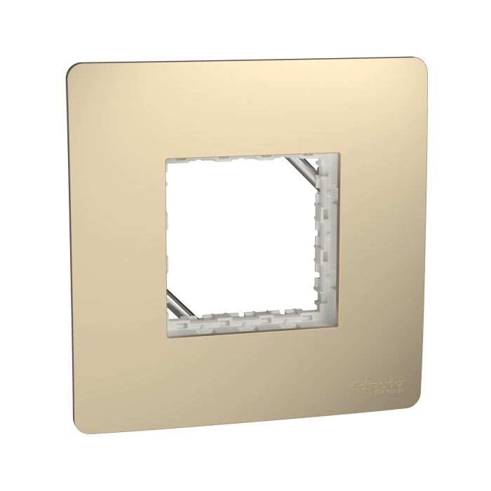 mzcp2m_cg_200s0000_5.png MZCP2M_CG | Cover Frame, Miluz Zeta, 2 Module, Champagne Gold - Schneider Electric - Image 1