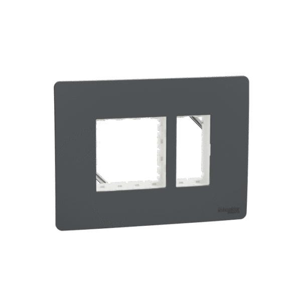 MZCP3M_AN | Cover Frame, Miluz Zeta, 3 Module, Anthracite - Schneider Electric