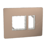MZCP3M_BZ | Cover Frame, Miluz Zeta, 3 Module, Bronze - Schneider Electric