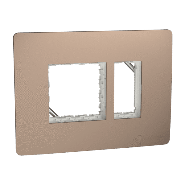 MZCP3M_BZ | Cover Frame, Miluz Zeta, 3 Module, Bronze - Schneider Electric