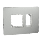 MZCP3M_SG | Cover Frame, Miluz Zeta, 3 Module, Silver Grey - Schneider Electric