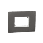 MZCP3MU_WG | Cover Frame, Miluz Zeta, Unigrid, 3 Module, Warm Grey - Schneider Electric