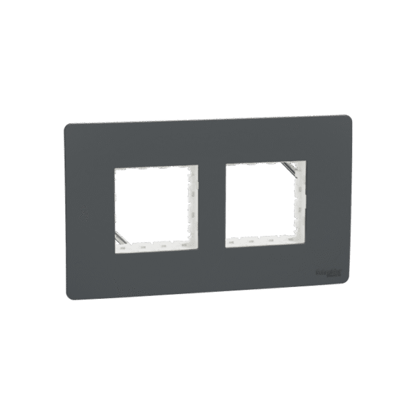 MZCP4M_AN | Cover Frame, Miluz Zeta, 4 Module, Anthracite - Schneider Electric