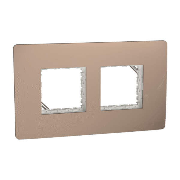 MZCP4M_BZ | Cover Frame, Miluz Zeta, 4 Module, Bronze - Schneider Electric