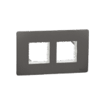 MZCP4M_WG | Cover Frame, Miluz Zeta, 4 Module, Warm Grey - Schneider Electric