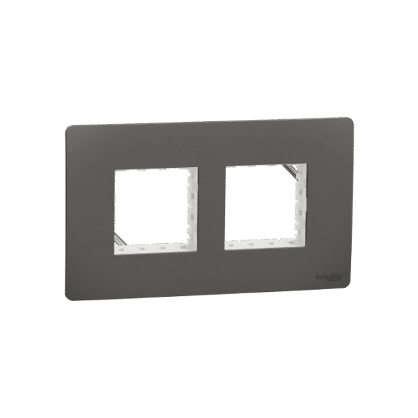 MZCP4M_WG | Cover Frame, Miluz Zeta, 4 Module, Warm Grey - Schneider Electric