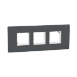 MZCP6M_AN | Cover Frame, Miluz Zeta, 6 Module, Anthracite - Schneider Electric