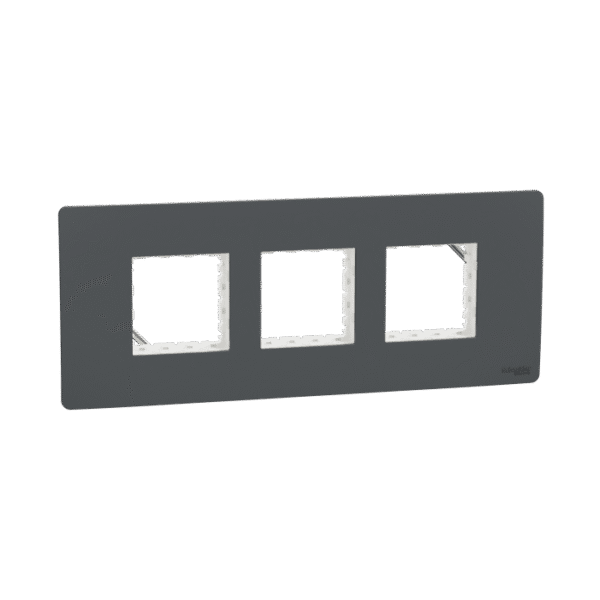 MZCP6M_AN | Cover Frame, Miluz Zeta, 6 Module, Anthracite - Schneider Electric