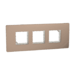 MZCP6M_BZ | Cover Frame, Miluz Zeta, 6 Module, Bronze - Schneider Electric