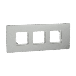 MZCP6M_SG | Cover Frame, Miluz Zeta, 6 Module, Silver Grey - Schneider Electric