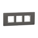 MZCP6M_WG | Cover Frame, Miluz Zeta, 6 Module, Warm Grey - Schneider Electric