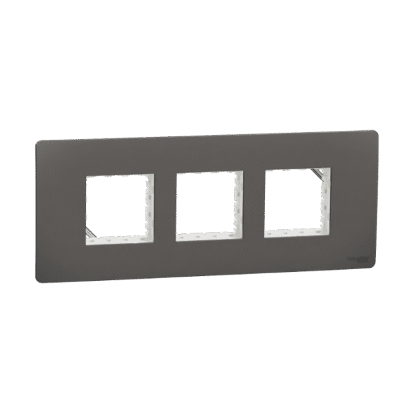 MZCP6M_WG | Cover Frame, Miluz Zeta, 6 Module, Warm Grey - Schneider Electric