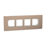 MZCP8MH_BZ | Cover Frame, Miluz Zeta, Linear, 8 Module, Bronze - Schneider Electric