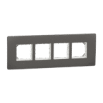 MZCP8MH_WG | Cover Frame, Miluz Zeta, Linear, 8 Module, Warm Grey - Schneider Electric