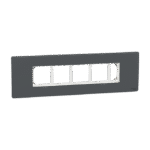 MZCP9M_AN | Cover Frame, Miluz Zeta, 9 Module, Anthracite - Schneider Electric
