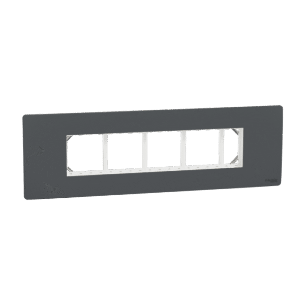 MZCP9M_AN | Cover Frame, Miluz Zeta, 9 Module, Anthracite - Schneider Electric