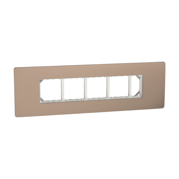 MZCP9M_BZ | Cover Frame, Miluz Zeta, 9 Module, Bronze - Schneider Electric