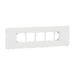 MZCP9M_WH | Cover Frame, Miluz Zeta, 9 Module, White - Schneider Electric