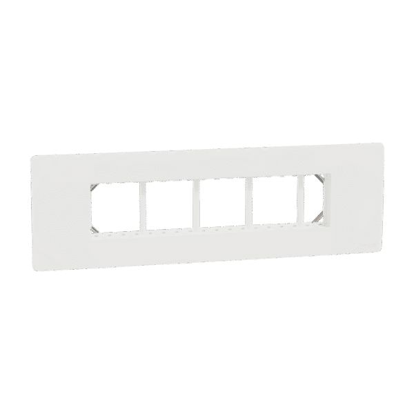 MZCP9M_WH | Cover Frame, Miluz Zeta, 9 Module, White - Schneider Electric