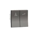 MZDMSW2M_WG | Switch, Miluz Zeta, Dnd And Mmr, 2 Module, Warm Grey - Schneider Electric
