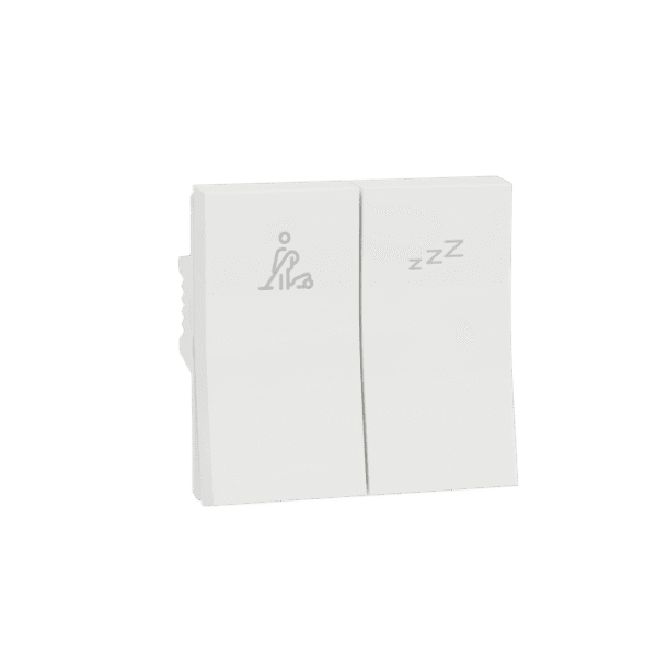 MZDMSW2M_WH | Switch, Miluz Zeta, Dnd And Mmr, 2 Module, White - Schneider Electric