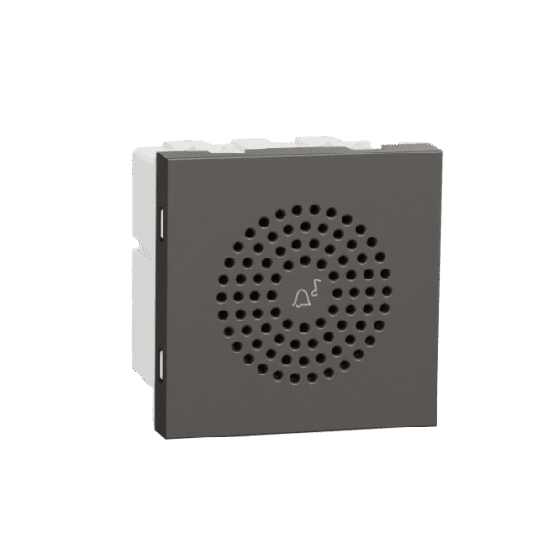 MZDRCHM2M_WG | Door Chime, Miluz Zeta, 85Db, 163Ma, 2 Module, Warm Grey - Schneider Electric