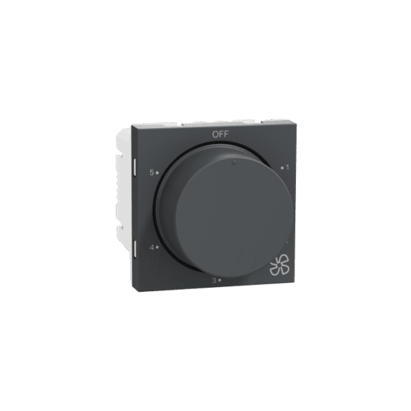 MZFR5STP2M_AN | Fan Regulator, Miluz Zeta, 5-Step, 2 Module, Anthracite - Schneider Electric