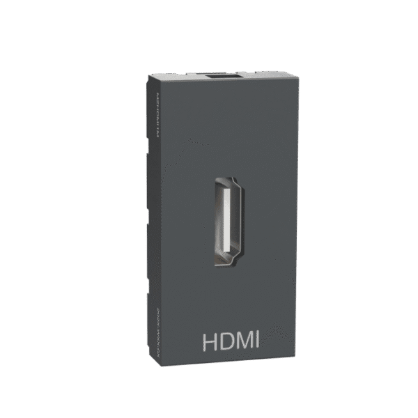 MZHDMI1M_AN | Hdmi Socket, Miluz Zeta, 1 Module, Preterminated, Anthracite - Schneider Electric