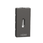 MZHDMI1M_WG | Hdmi Socket, Miluz Zeta, 1 Module, Preterminated, Warm Grey - Schneider Electric