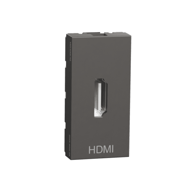 MZHDMI1M_WG | Hdmi Socket, Miluz Zeta, 1 Module, Preterminated, Warm Grey - Schneider Electric