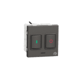MZMOTSTR2M_WG | Motor Starter, Miluz Zeta, 25A, 250V, Automatic, 2 Modules, Warm Grey - Schneider Electric