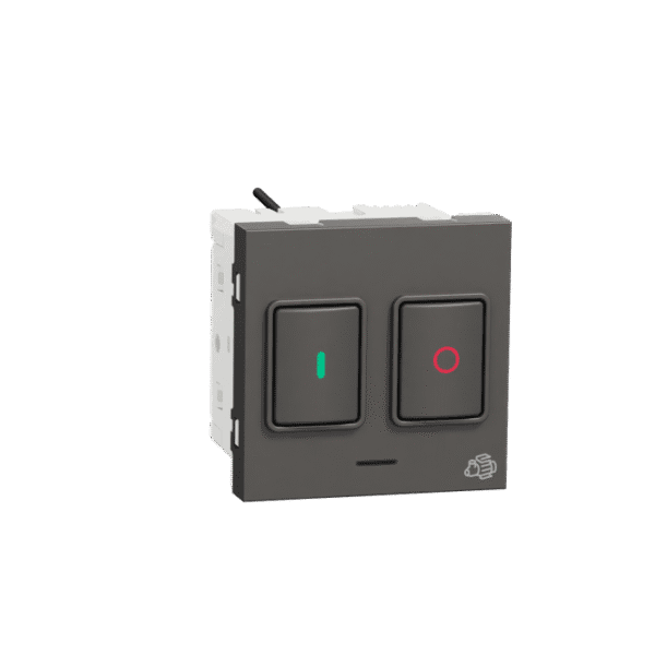 MZMOTSTR2M_WG | Motor Starter, Miluz Zeta, 25A, 250V, Automatic, 2 Modules, Warm Grey - Schneider Electric
